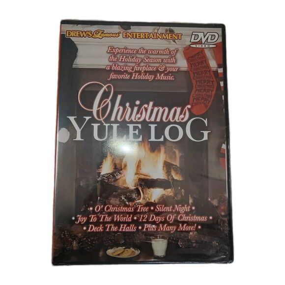 Christmas Yule Log Dvd 2007 Sealed Drews Famous Entertainment - Picture 1 of 12